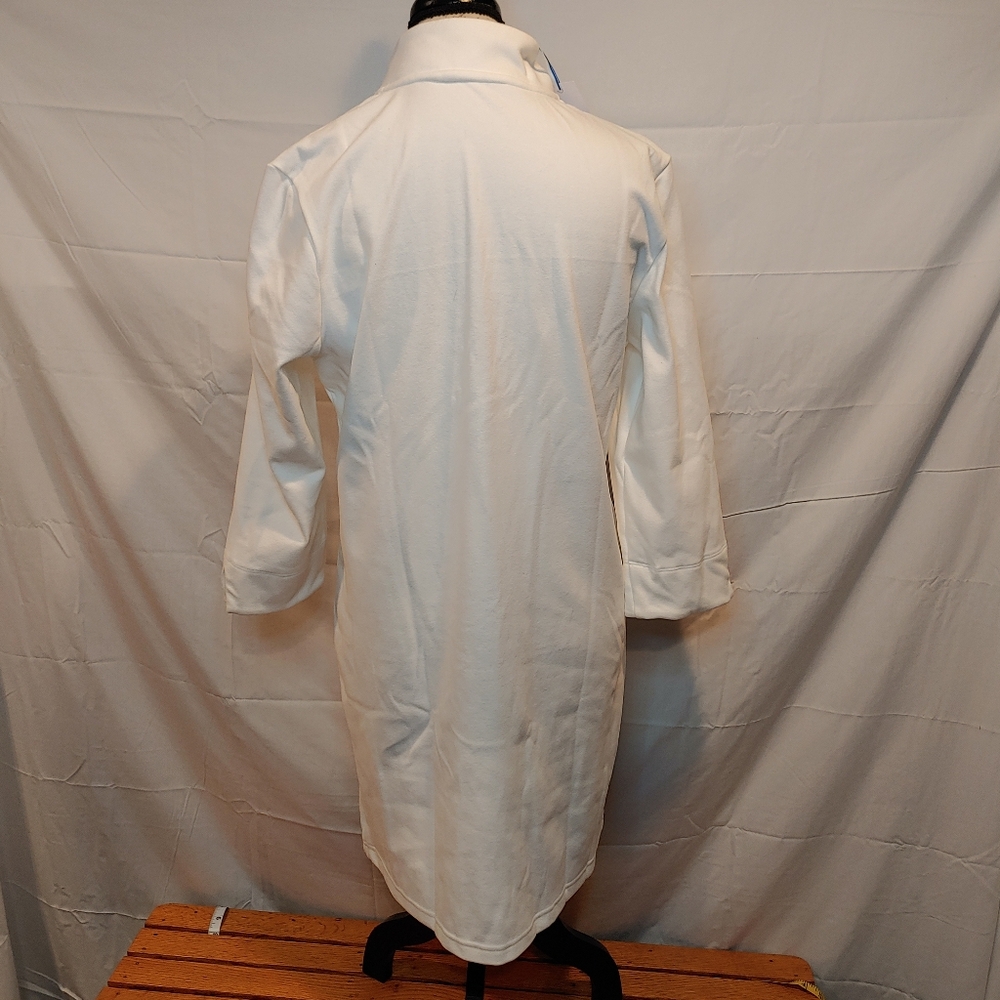Southern Tide Star White Ashlynn Button 3/4 Sleeve Brushed Fabric Dress Size Med - Picture 2 of 16